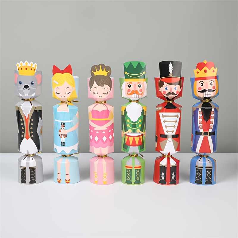 Nutcracker Figurine - 24 unidades de cajas navideñas con