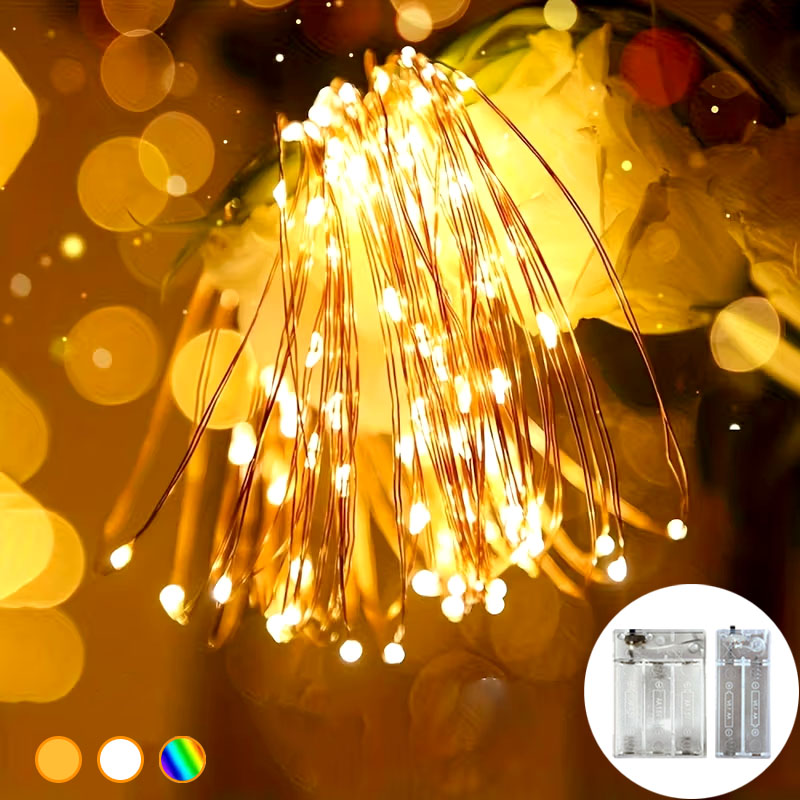 Led Fairy String Lights - Guirnaldas de luces LED, guirnaldas de