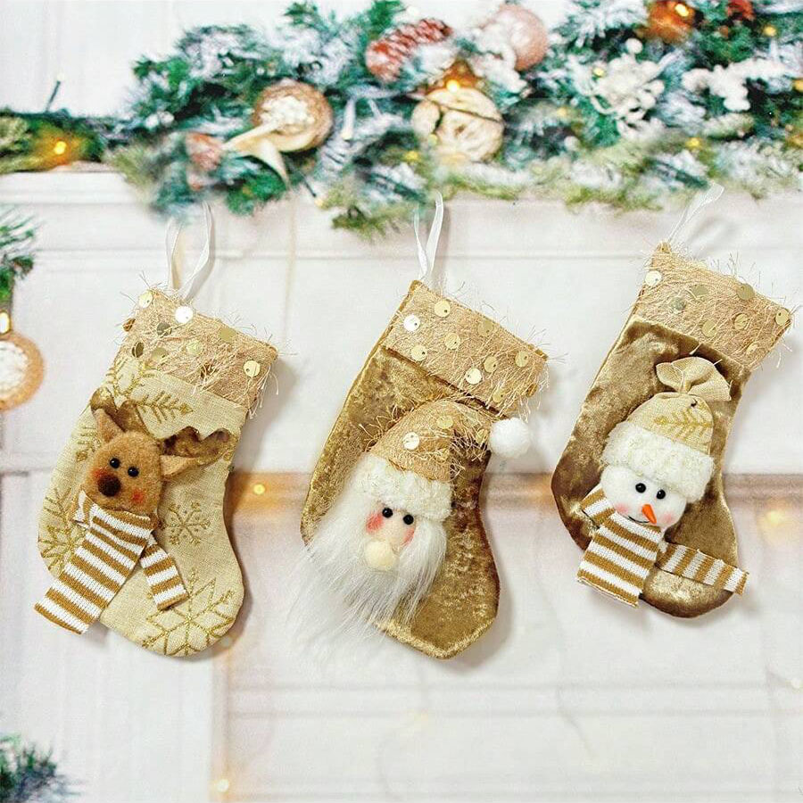 3 piezas de calcetines decorat - Christmas Stocking Hanging reseña y precio