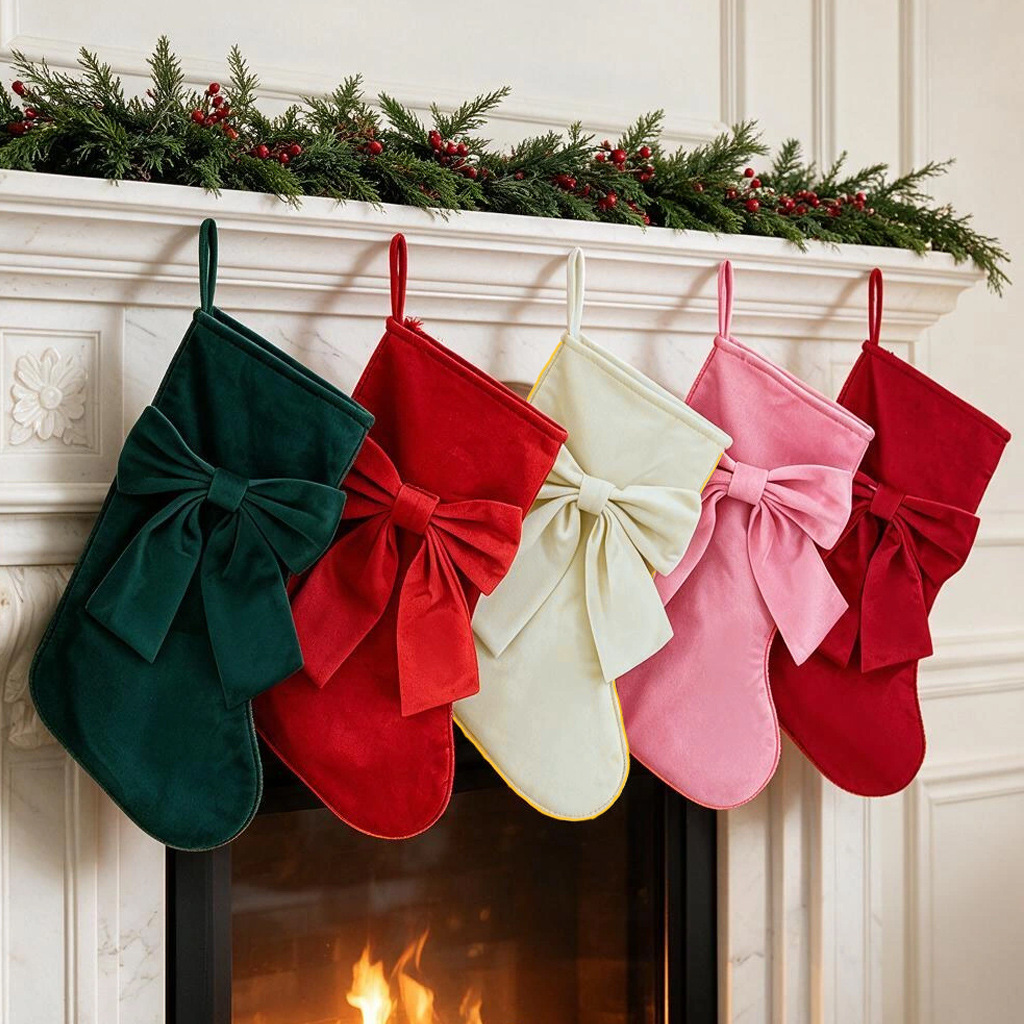 1 pieza de calcetines navideño - Christmas Stocking Hanging reseña y precio