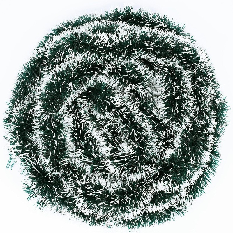 Cintas de espumilla navideña,  - Tinsel Garland Decoration reseña y precio