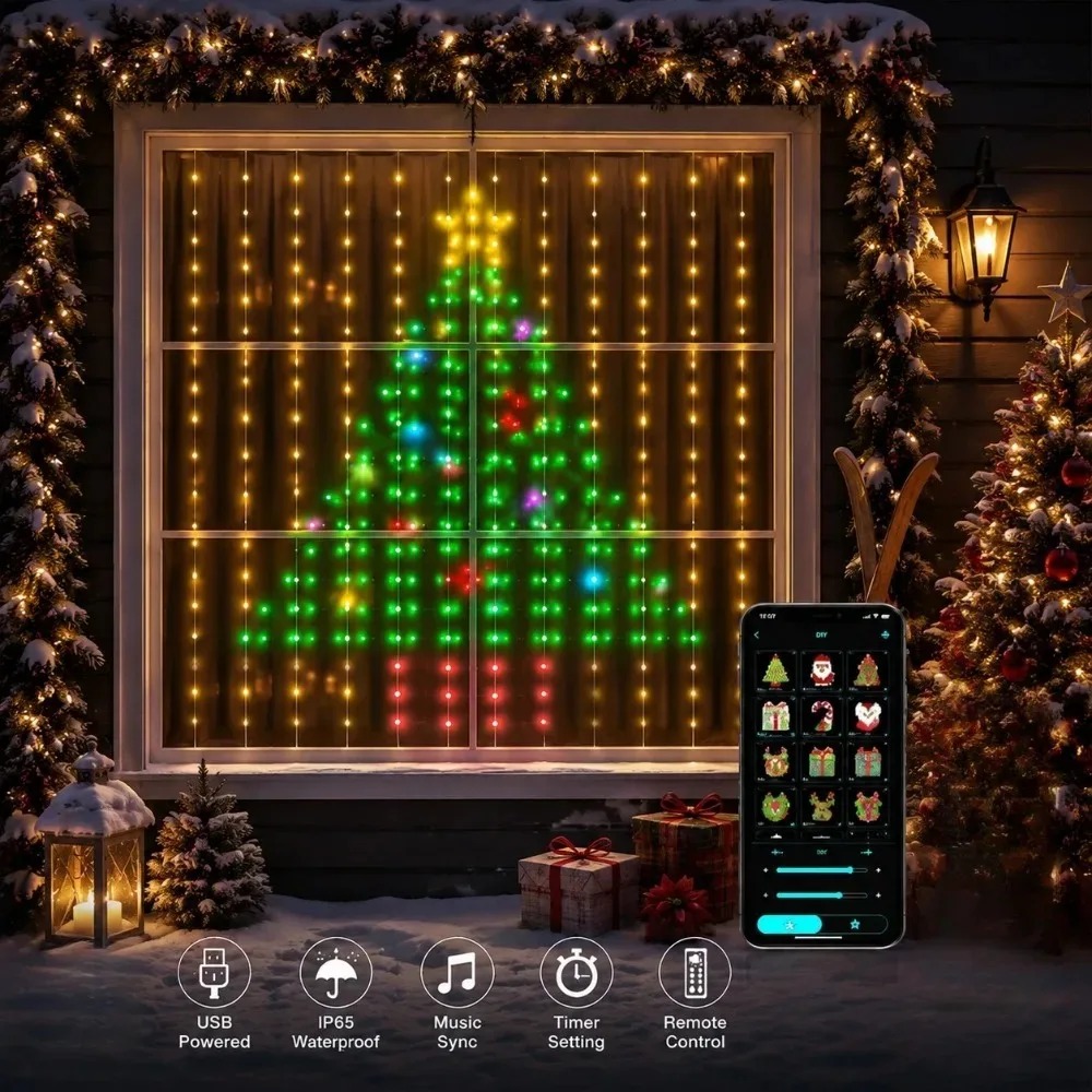 Cortina de Luces LED Navideñas - Led Fairy String Lights reseña y precio