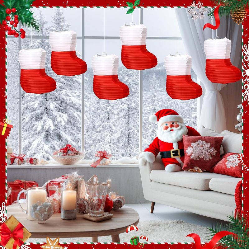 1 unidad de farolillos de pape - Christmas Stocking Hanging reseña y precio