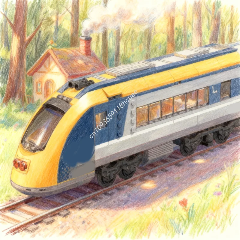 268 Piezas MOC Tren de Pasajer - Lego Set City reseña y precio