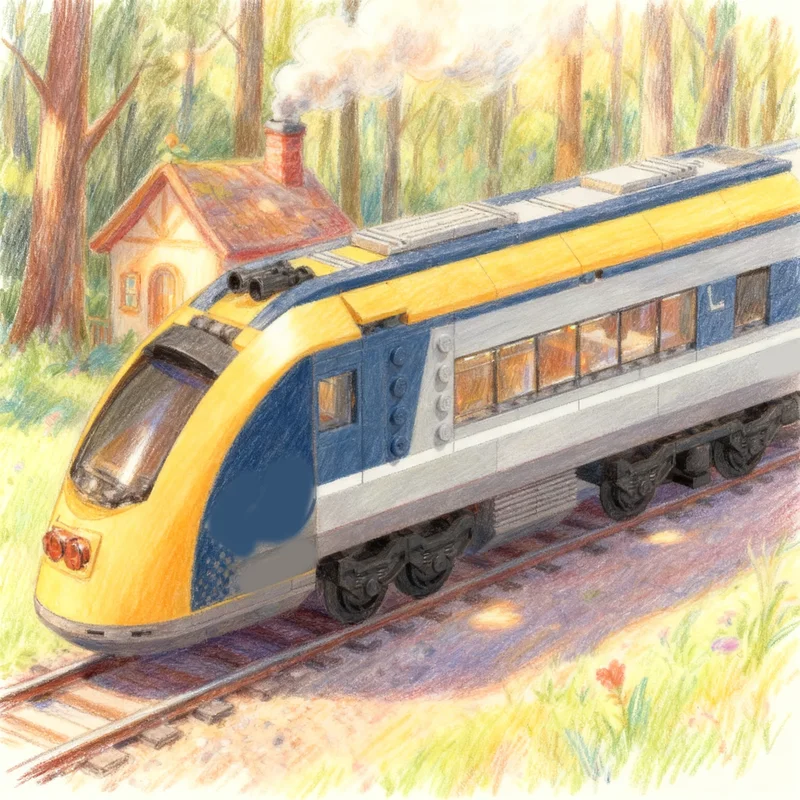 268 Piezas MOC Tren de Pasajer - Lego Set City reseña y precio