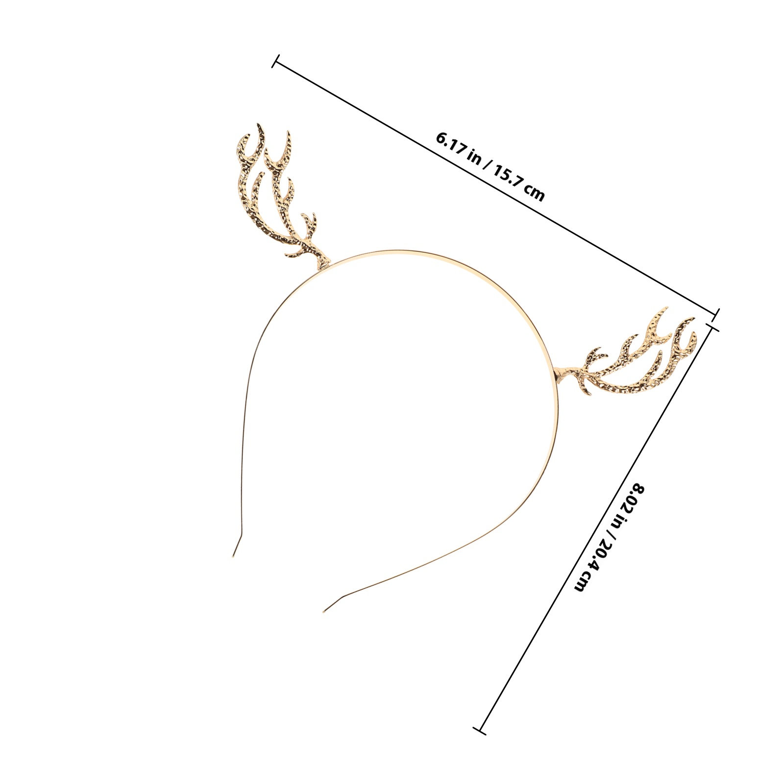Diadema de metal con adornos d - Reindeer Antlers Headband reseña y precio