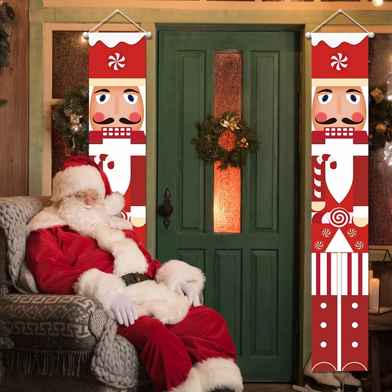 Juego de Pancartas Navideñas c - Nutcracker Figurine reseña y precio